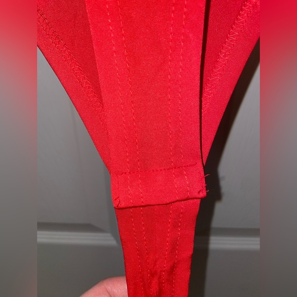 Sequin Red Velvet Bodysuit - Picture 4 of 6